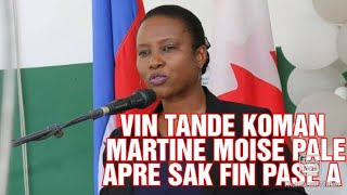 GRO DEKLARASYON MARTINE MOISE #martinemoise #jovenelmoise