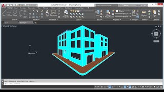 How to create two point perspective view in AutoCAD.