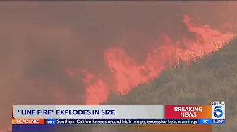 'Line Fire' explodes to more than 17,000 acres thumbnail