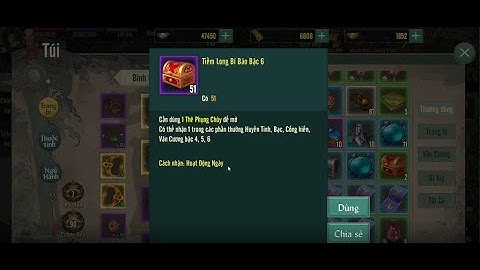 MỞ 50 HỘP TIỀM LONG BÍ BẢO BẬC 6 : TỶ LỆ MỞ RA ĐÁ 6 HIỆU QUẢ trong VÕ LÂM TRUYỀN KỲ 1 MOBILE