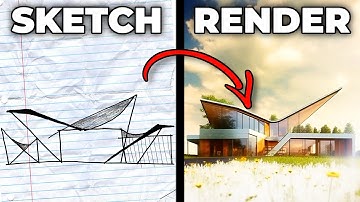 Transform Your Architecture SKETCH Into A Masterpiece Using MIDJOURNEY AI