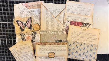 Book Page Pocket Tutorial - Easy Junk Journal Tutorial - How to make pockets with book pages