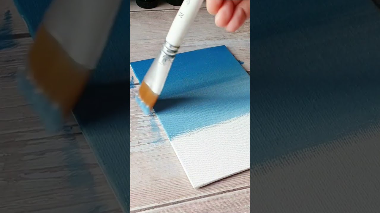 Mountain View Easy Acrylic Painting Ideas For Beginners 