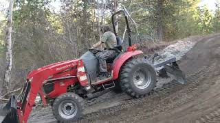 Grading our STEEP mountain road with the Mahindra 1635 Tractor by Timberline Mountain Life 189 views 3 months ago 7 minutes, 14 seconds