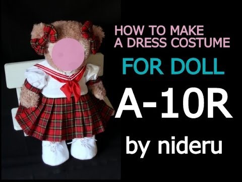 ぬいぐるみの学生服 セーラー服作り方 How To Make Uniforms For Stuffed Toy Nideru ストラップサイズ Youtube