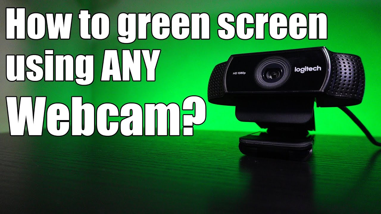 How to green screen using any webcam? screen without green screen - YouTube