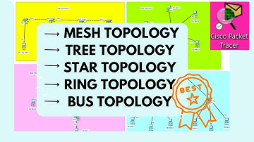 📍✨️NETWORK TOPOLOGY ✨️📍|| MESH,BUS,STAR,RING,TREE TOPOLOGIES || SIMULATION ON CISCO PACKET TRACER ||