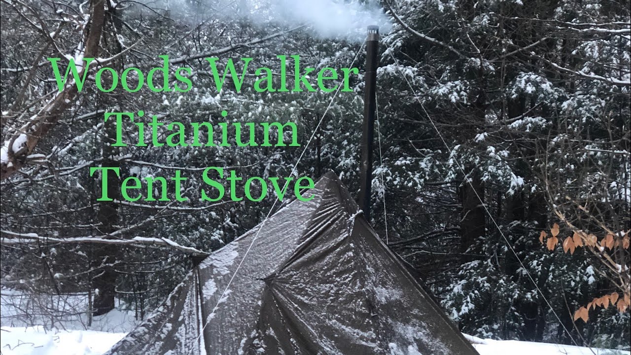 A Look at the Woods Walker titanium stove and set up - YouTube