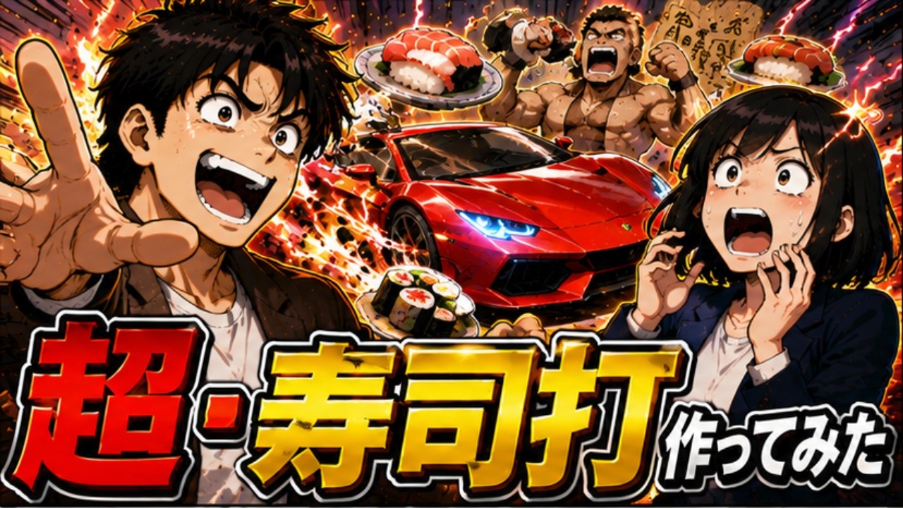 YouTube動画UP「【漫画でAI開発】寿司打に全部合体させたら「超・寿司打」になった」