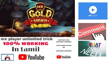 MX player hack and trick  (mx gold miner  )100% working and winning trick  In tamil