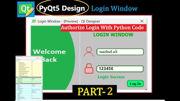 pyqt5 login window part-2 authorize login process with python || pyqt5 modern GUI || Pyqt5 tutorial