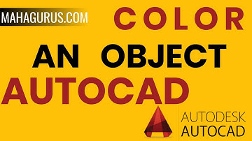Use Color Command to Color Face Object in Autocad- Color an Object in Autocad