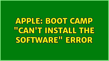 Apple: Boot Camp "Can