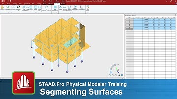 Segmenting Surfaces in the STAAD.Pro Physical Modeler