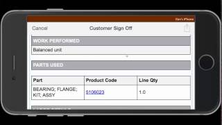 ServiceMax Work Order Completion Tutorial   iPhone