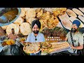 Best breakfast in punjab  desi ghee pranthabhature choleamritsari kulcha  indian street food