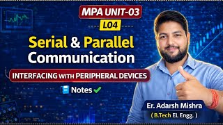 L04 |UNIT-3 INTERFACING WITH PERIPHERAL DEVICES | Serial and parallel communication |  Notes✅