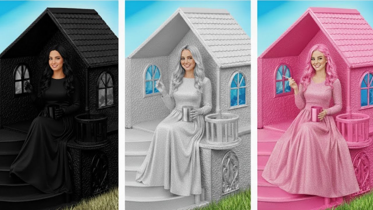 Розовая комната против готической комнаты 💕 Какой вариант преображения лучше?