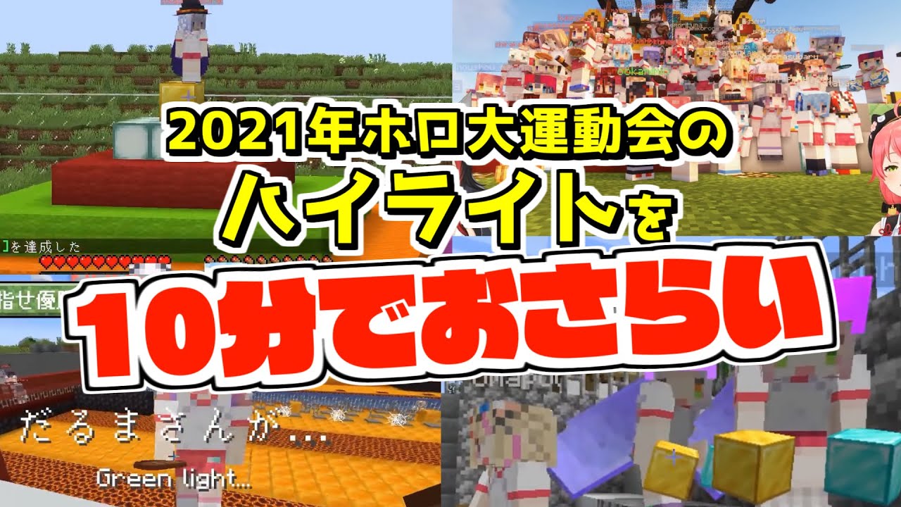 10分で振り返る2021年のホロ大運動会【2022.11.05/ホロライブ切り抜き】