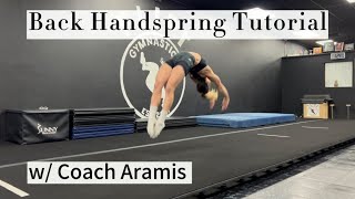 How To Do A Back Handspring | Quick Back Handspring Tutorial
