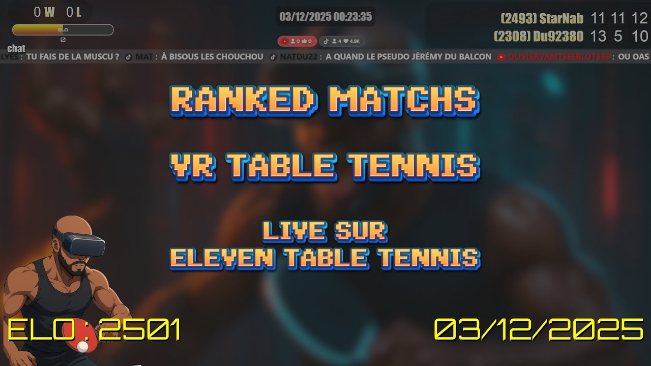 🔴LIVE - PongStars #3 Tournoi ping-pong VR