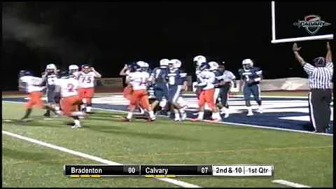 Bradenton's #22 Lance Perkins 1 yd TD