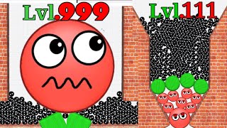 🫥Hide ball ( draw to smash, save the doge) brain teaser games gameplay level 1