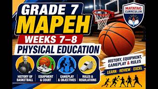 Grade 7 MAPEH Weeks 7–8 | Physical Education: Basketball History, Equipment, Gameplay & Rules
