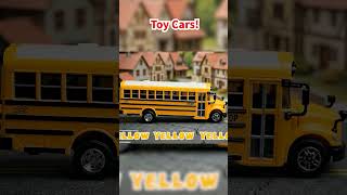 Learn Colors with School Bus & Garbage Truck! 🚌♻️ #toycars #toytrucks #kidssong
