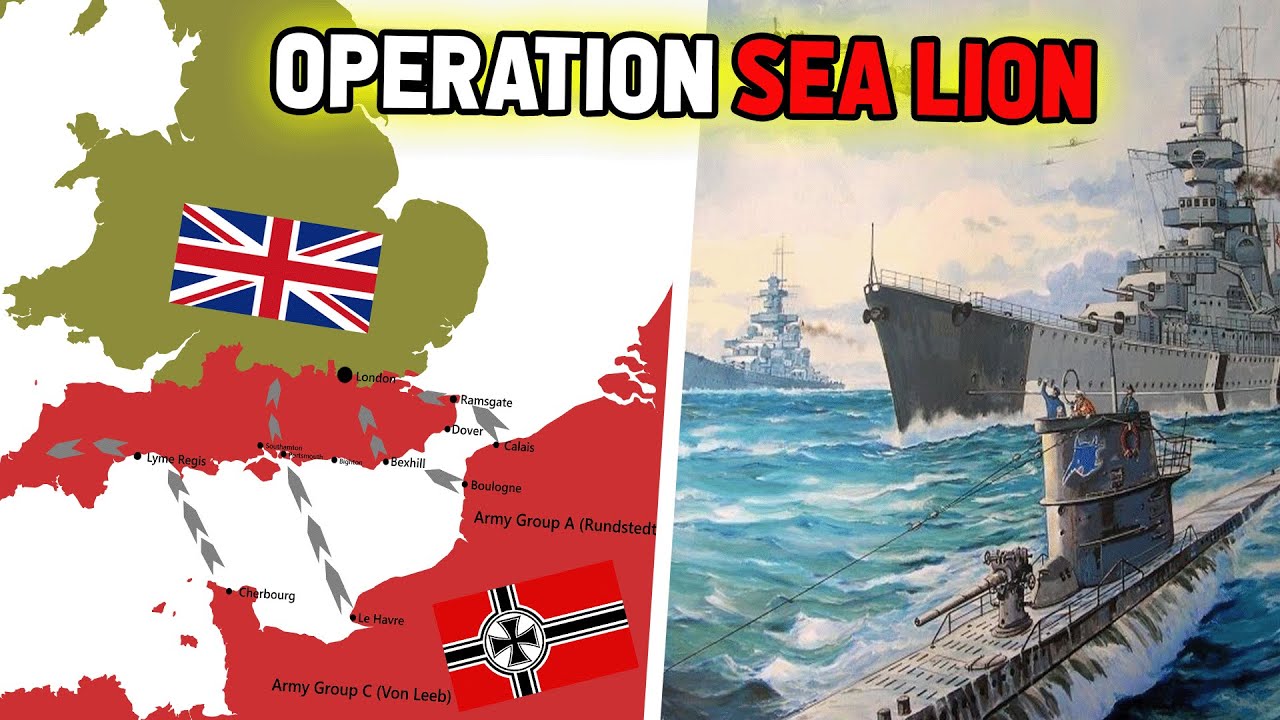 ⚔️ LE PLAN ALLEMAND SECRET POUR ENVAHIR L'ANGLETERRE - OPERATION SEALION ET AUTRE ASSAULTS AMPHIBIES