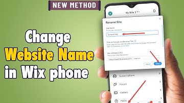 How to Change Website Name in Wix phone | Wix Site Name