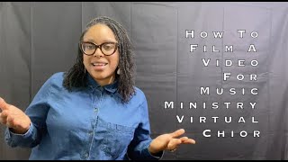 How to film a virtual choir video (Tutorial for Vocal Recording)