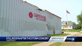 Greenfield community rebuilds with music and donations