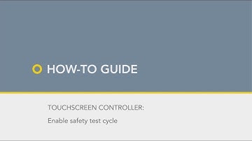 How to enable the Safety Test cycle on Astell sterilizer controller
