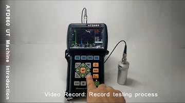 AJR NDT AFD860 UT Flaw Detector Introduction Video