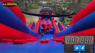 70 Extreme Run & Climb Inflatable Obstacle Course W Interactive Light Kit