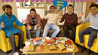 DIWALI SPECIAL 🪔 International Flatmates Trying Indian Sweets and Snacks For The First Time