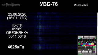 УВБ-76. Голосовое сообщение от 25.06.2026 (16:01 UTC)