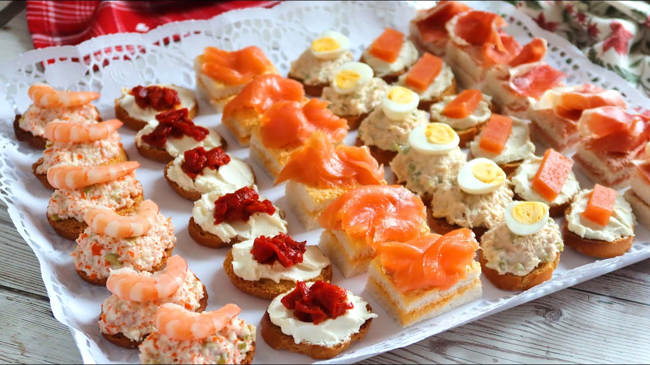 CANAPÉS RAPIDÍSIMOS para Navidad