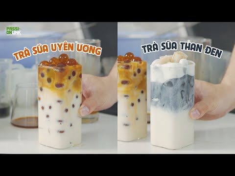Video Cách làm Trà Sữa Uyên Ương - Trà Sữa Than Tre - youtube