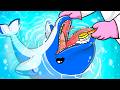 Mizu Cleans the Mouth of a Stranded Dolphin | ASMR Animation | Life in Shirakawa