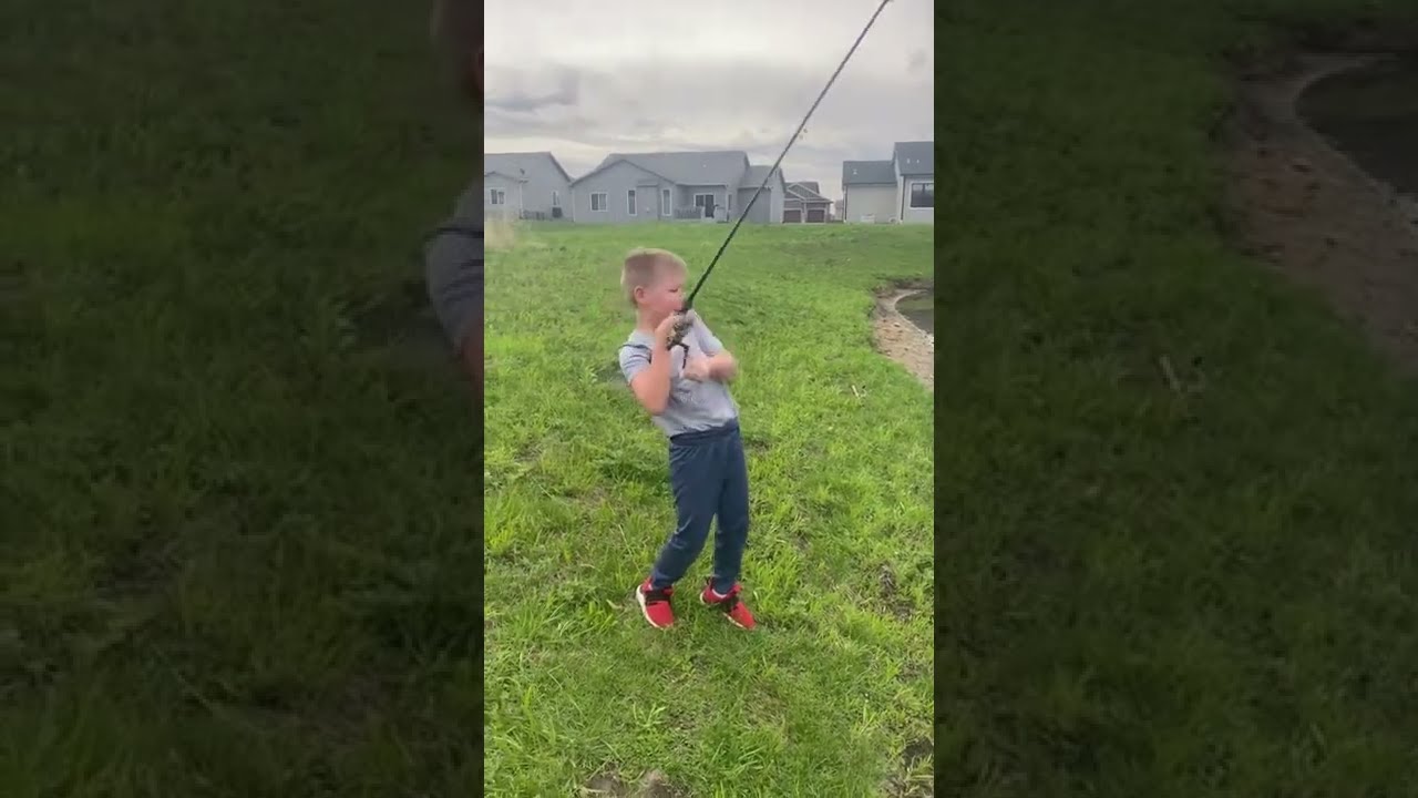 He Caught What In The Back Yard Pond Fishing