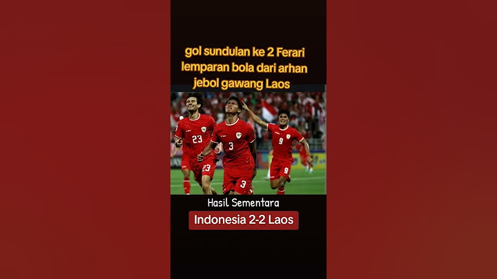 gol ke 2 sundulan  ferari operan manis arhan tembus gawang Laos #indonesia #vs #laos  #timnas