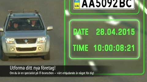 ANPR programvara från FF Grupp - Franchise Number OK