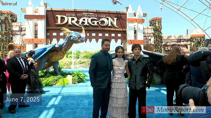 HOW TO TRAIN YOUR DRAGON premiere Mason Thames, Nico Parker, Gerard Butler & cast - June 7, 2025 4K