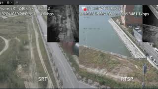 Latency and Video Quality Test with SRT in flight