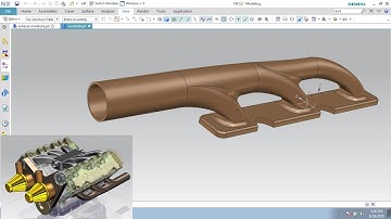 #NX Assembly #V6 Engine assembly #Exhaust manifold