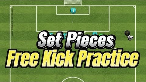 Football Set Piece - Free Kick Practice Drill