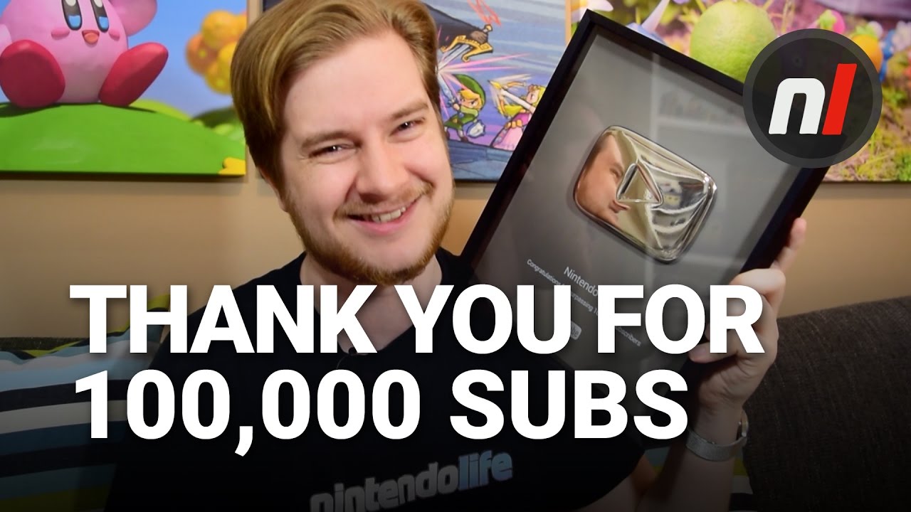 nx 200 A Huge Thank You for 100,000 Subscribers on Nintendo Life | Silver Play Button Unboxing