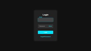 Stylish Login Form with Show Password and Forgot Password Option using HTML, CSS, and JavaScript